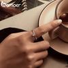 BAMOER Solid 925 Sterling Silver Heart Rose Open Ring Birthday Anniversary Valentines Jewelry Gift for Women Wife