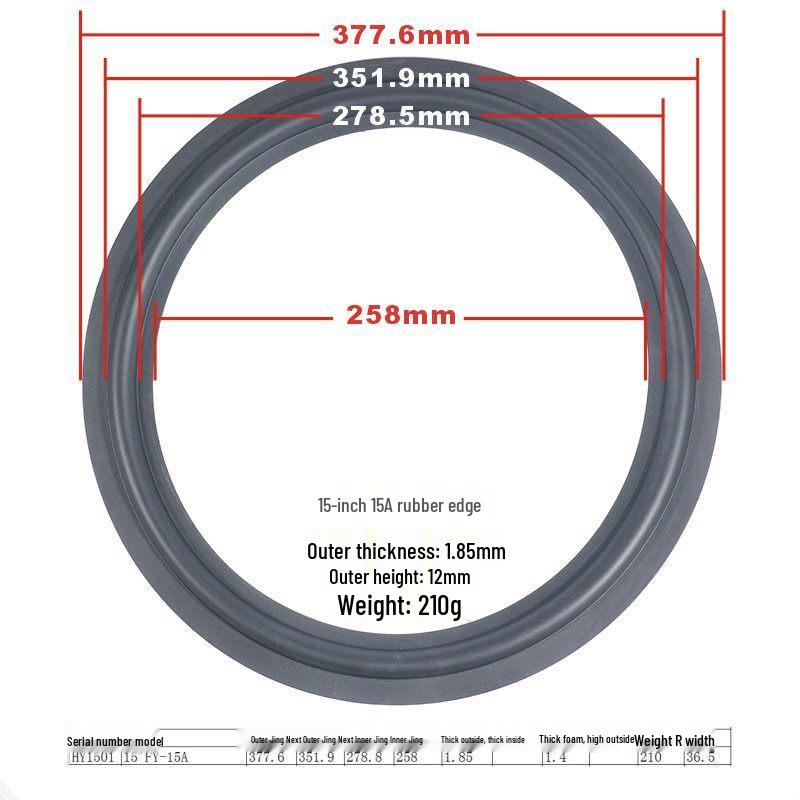 Speaker Repair Parts: 3-Inch To 10-Inch Rubber Surround Suspension Rings