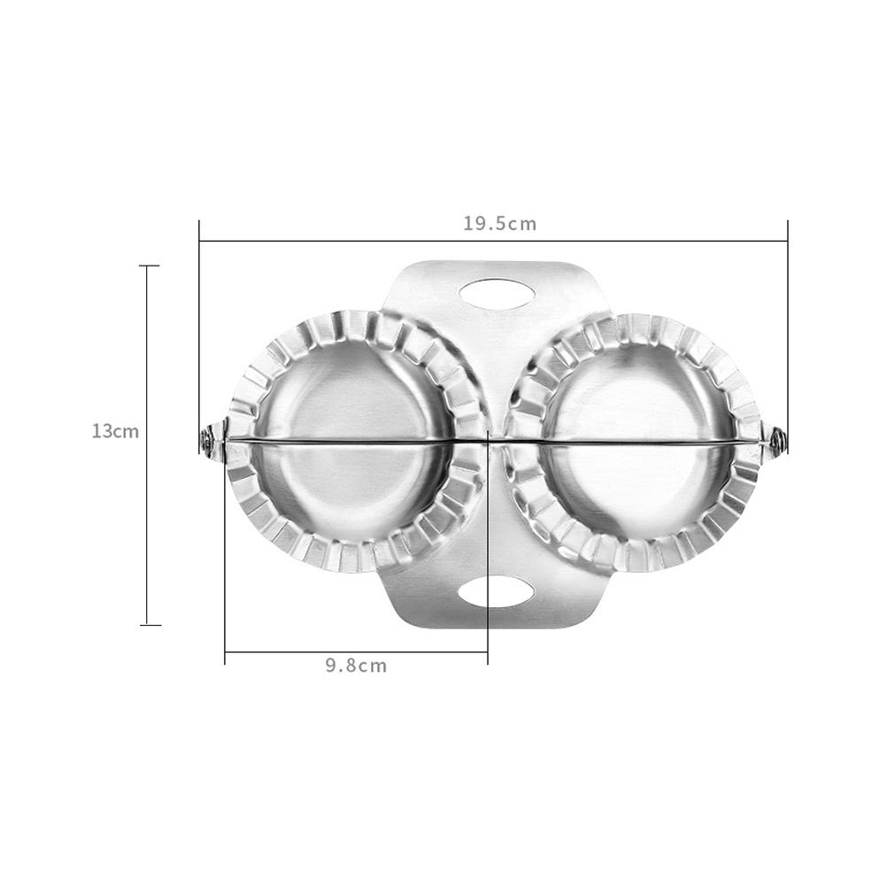 

Stainless Steel Dumpling Clip Double Headed Manual Dumplings Mold Dumpling Maker срібний