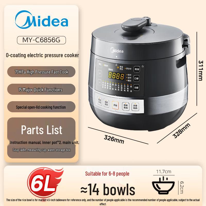 

Midea Smart 6L Electric Pressure Cooker
