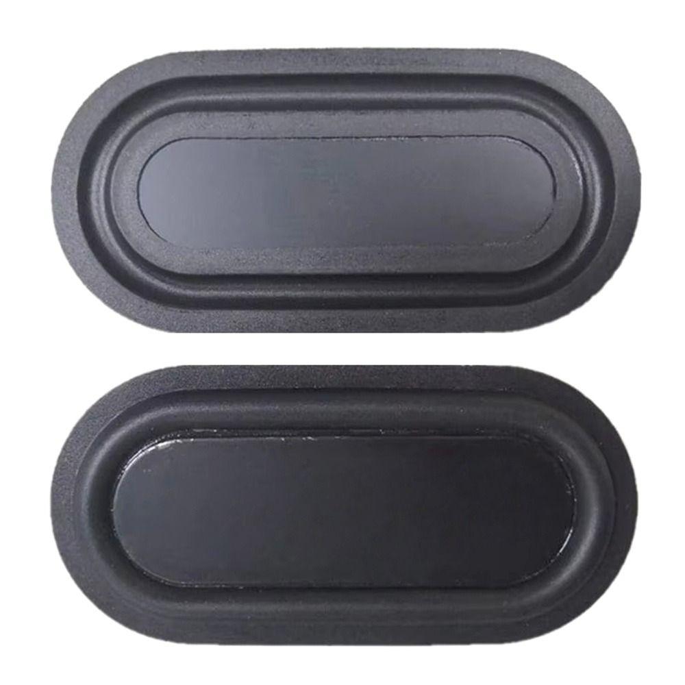 2Pcs Oval Shape Bass Diaphragm Black Auxiliary Bass Vibration Plate  Speaker DIY Modification