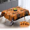 Halloween Festive Table Cover With Ghost And Castle Print For Holiday Parties