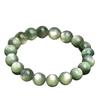 Hongchu Crystal Natural Green Mica Round Bead Bracelet Green Lepidolite Round Bead Bracelet Loose Beads