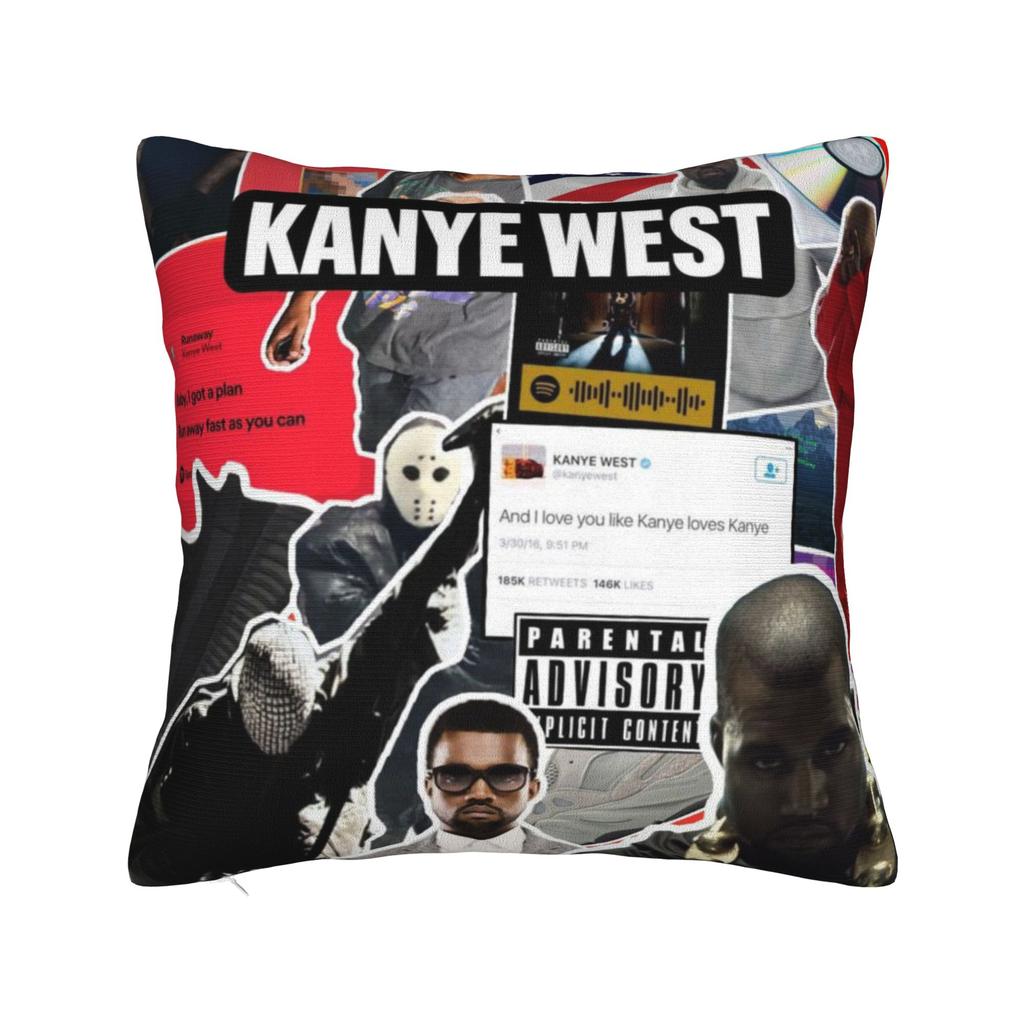 K-kanyes W-wests Funny Meme Pillowcase Accessories Soft Cushion Cover Decorations Throw Pillow Case Cover Seater Multi Size