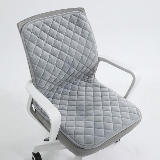 Plyšový sedák s nastavitelným designem Měkká pohodlná podložka na židli Odnímatelný skládací polštář opěrky zad