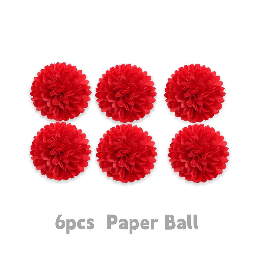 Popular Red Valentine'S Day Marriage Proposal Wedding Decoration Love Spiral Pendant Paper Flower Ball Latte Flower