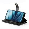 DF-011 For Xiaomi Redmi Note 14 4G (164.84mm) Case Zipper Pocket Wallet Leather Phone Cover with Straps