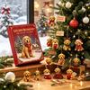 Calendario dell'Avvento di Natale Cane 2026, Conto alla Rovescia di 24 Giorni con Pezzi Ciondoli da Appendere all'Albero Acrilico 2D Ciondoli Carini, Regalo per Amanti per Decorazioni Natalizie Regali