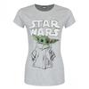 Star Wars Mandalorian Womens/Ladies Child Sketch Fitted T-Shirt