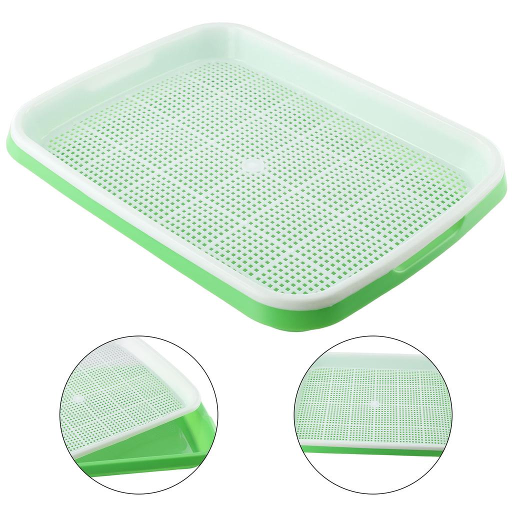 New Nursery Pots Grow Basket Hydroponics Microgreens Soybean Sprouter Buckwheat Double Layer Garden Germination