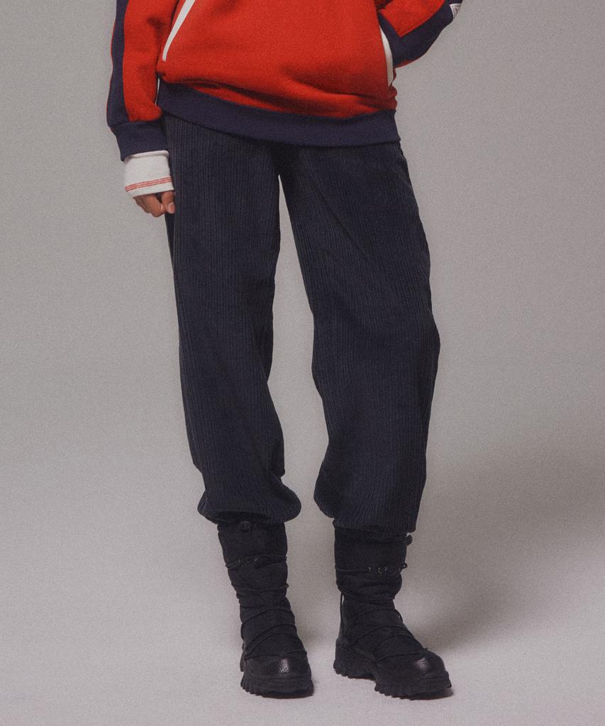 Minasu Corduroy Straight Pants_Navy