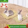 Hand-Woven Grass Mat for Rabbits & Guinea Pigs - Cozy Pet Nest & Foot Pad