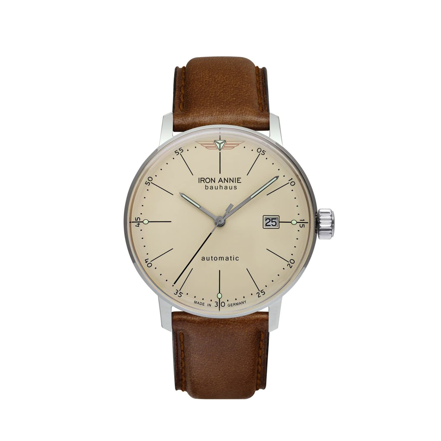

Aviator Watch Iron Annie BAUHAUS Brown Belt [Iron Annie] 5050-5AT Men s бежевий