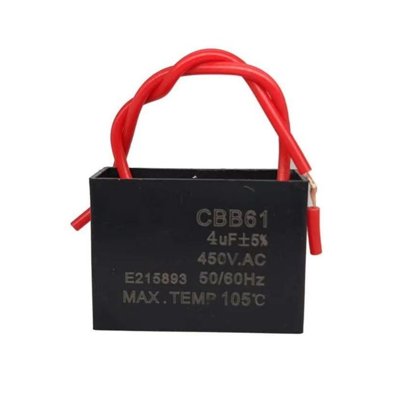 CBB61 Capacitor 450V 1UF-20UF Start Capacitance Fan Capacitor 1/1.2/1.5/2/3/3.5/4/5/8/10/12/15/16/20UF