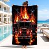 Thunder Truck Journey Beach Towel, Microfiber Beach Towel, Perfect For Pool, Beach, Travel, Home Decor Beach Party Fan gifts