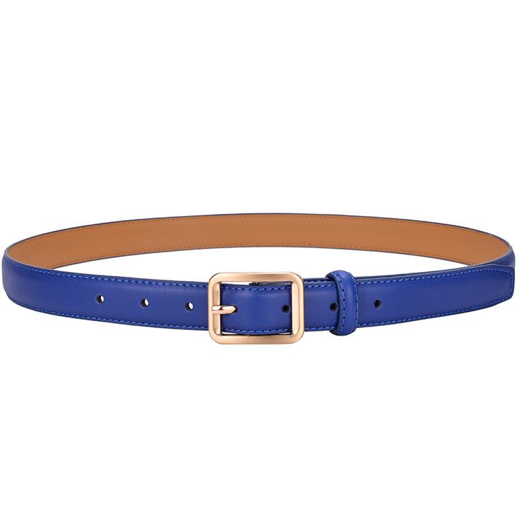Belt Women'S Jeans Simple Decorative Thin Belt Girls Leather Pants Belt Tide