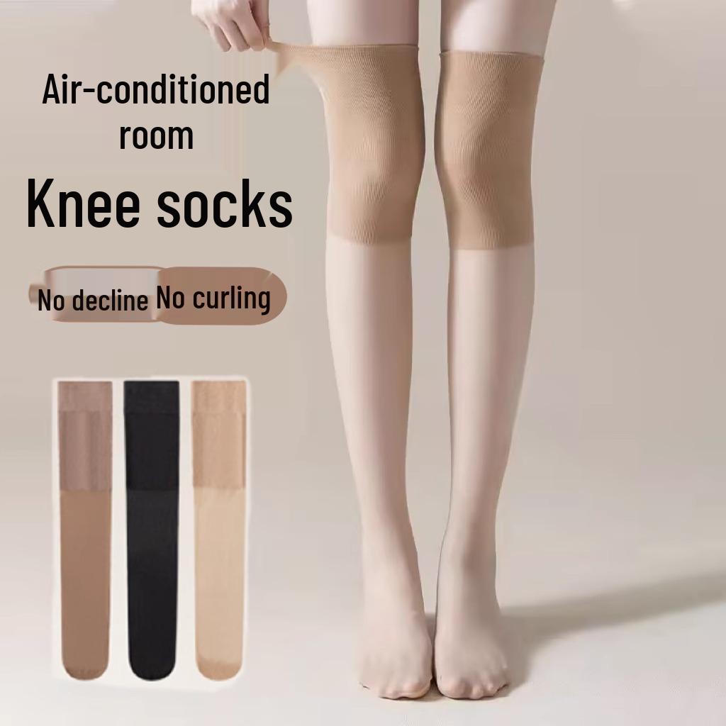 

**Теплые чулки выше колена с противоскользящими наколенниками для женщин**