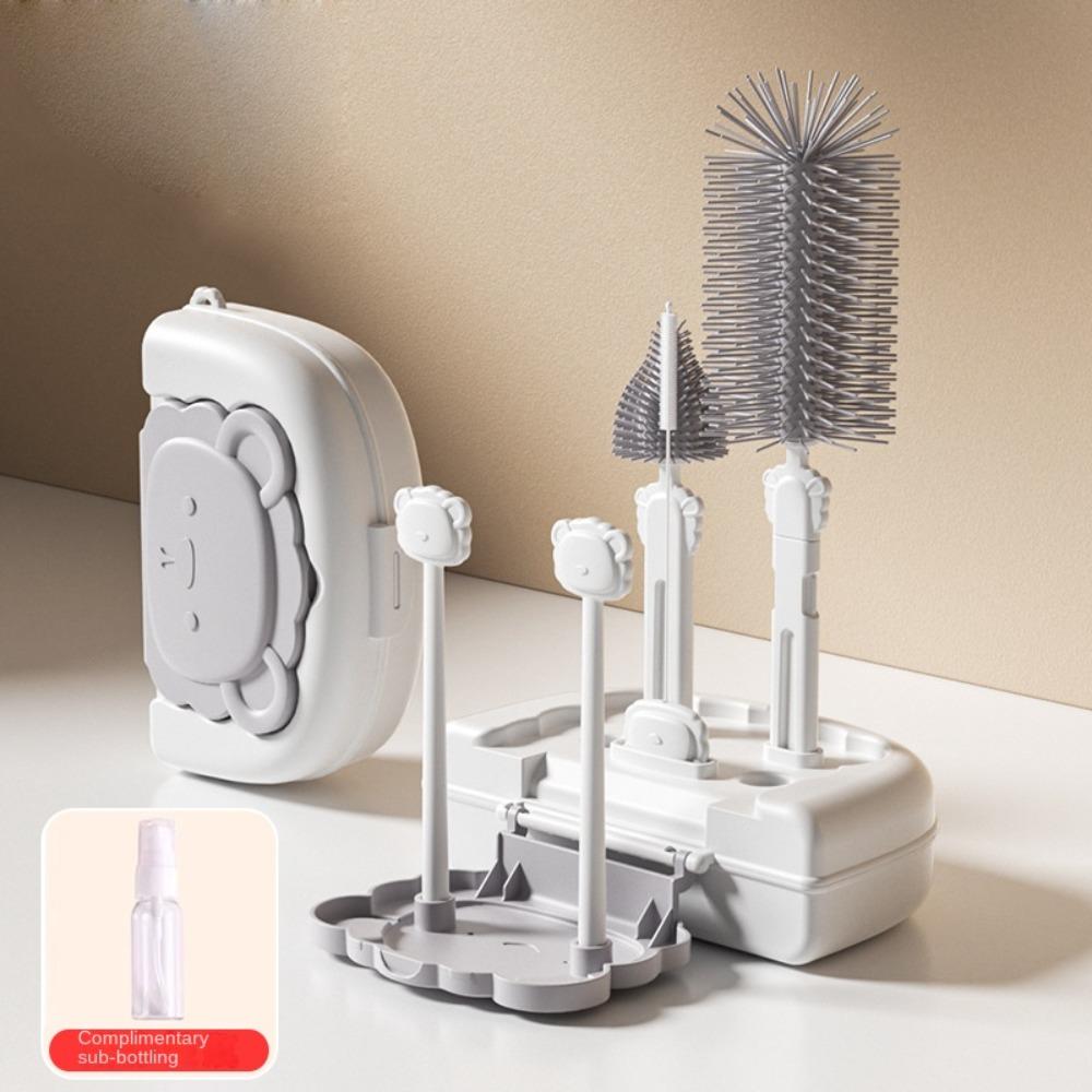 8 In 1 Baby Bottle Brush Kit Multifunctional Pacifier Straw Scrubber  Kitchen Cleaning Tool Set