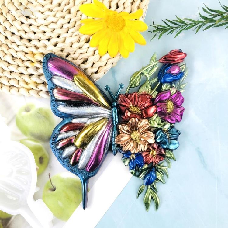 Resin Wall Ornament Mold Unique Butterfly Wall Decoration Silicone Mold Decors