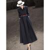 Elegant A-Line Long Sleeve Shirt Dress