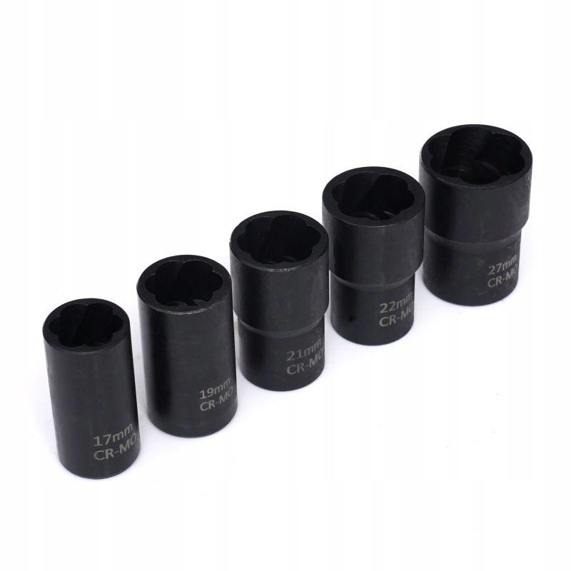 Set of Sockets for Machined Screws 1/2" 17-27mm, Punch 6 Pcs Kraft&Dele