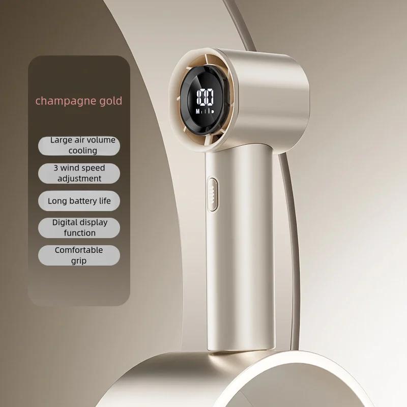 

Ручной турбовентилятор Мини Портативный ледяной вентилятор Поколение бесщеточных двигателей Ветряные высокоскоростные канальные вентиляторы Сильный вентилятор скорость вращения шеи шампанского