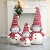 Christmas Snowman Plush Ornaments and Santa Doll Photo Props for Store Displays