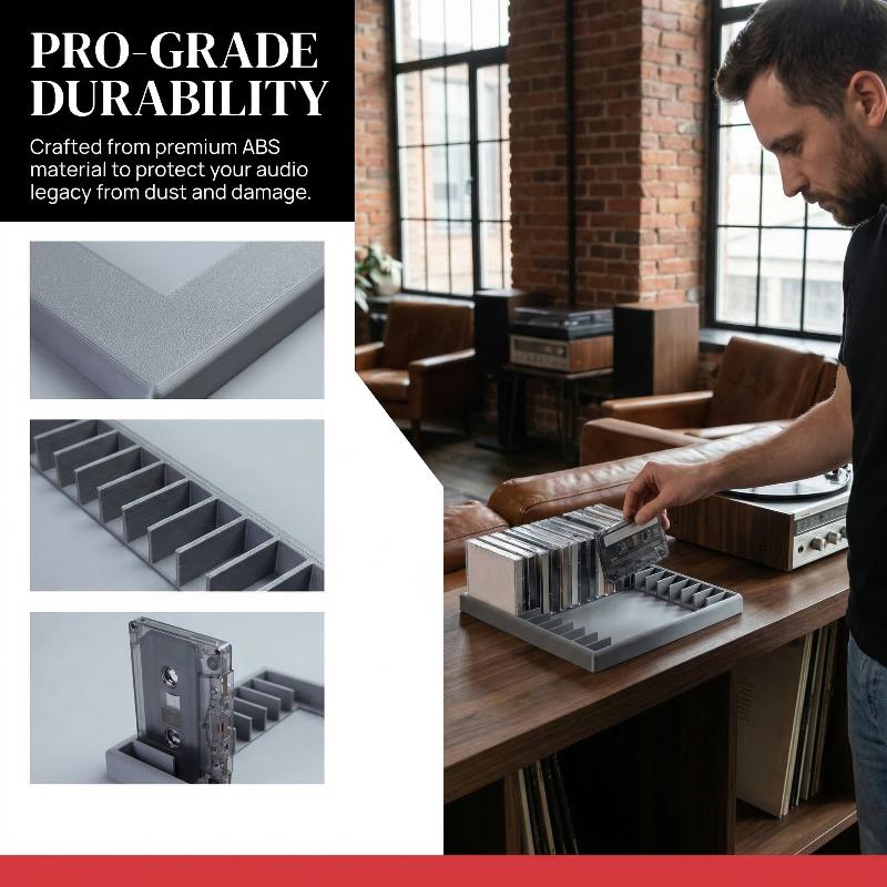 1 Pcs 12 Slot Cassette Tape Storage Rack Audio Cassette Tape Holder Rack Total Cassette Tape Organizer Rack For Studio Desktop