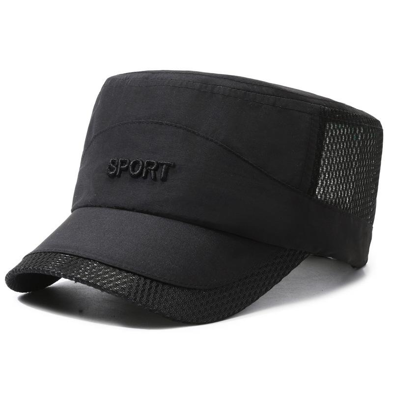 Bei älteren Menschen schnell trocknender Hut Frühling und Sommer flacher Hut einlagig dünn Outdoor-Reisen Beschattung atmungsaktiv Sonnenschutzhut