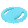 Dog Flying Disc Toy Flexible TPR Squeaky Stress Relief 2 Sides Hollow Design Pet Training Flying Disc for Large Dogs