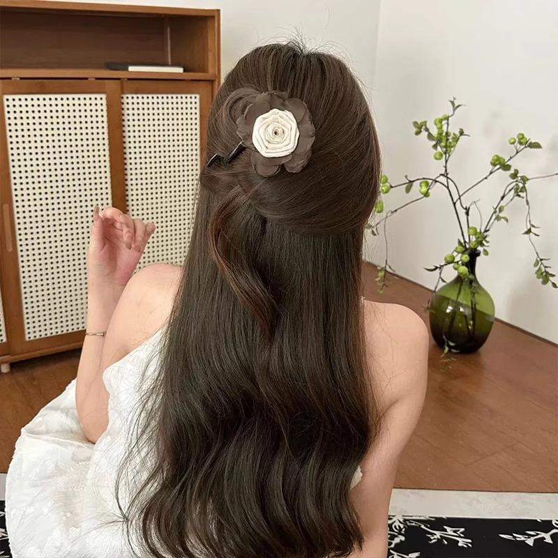 Vintage Smirk Bead Twist Clip One Line Spona do vlasů Dámská Spona na zadní část hlavy Bun Grab Clip 2024 Nové prémiové vlasové doplňky