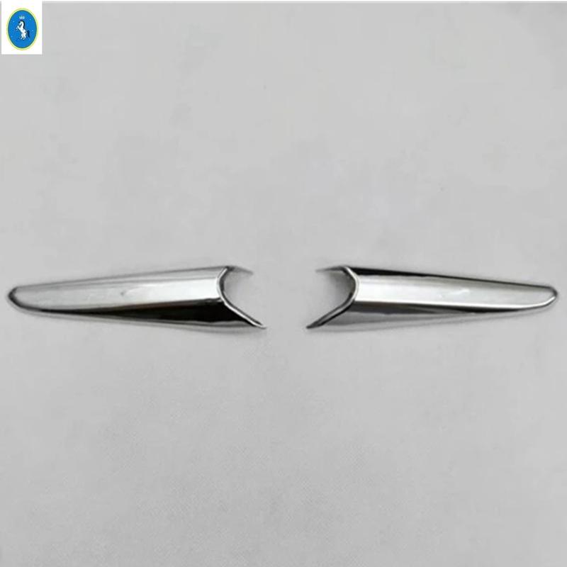 For Mazda 3 AXELA Hatchback Sedan 2017 2018 Front Bumper Fog Lights Lamps Eyebrow Strip Decor Cover Trim Accessories Exterior