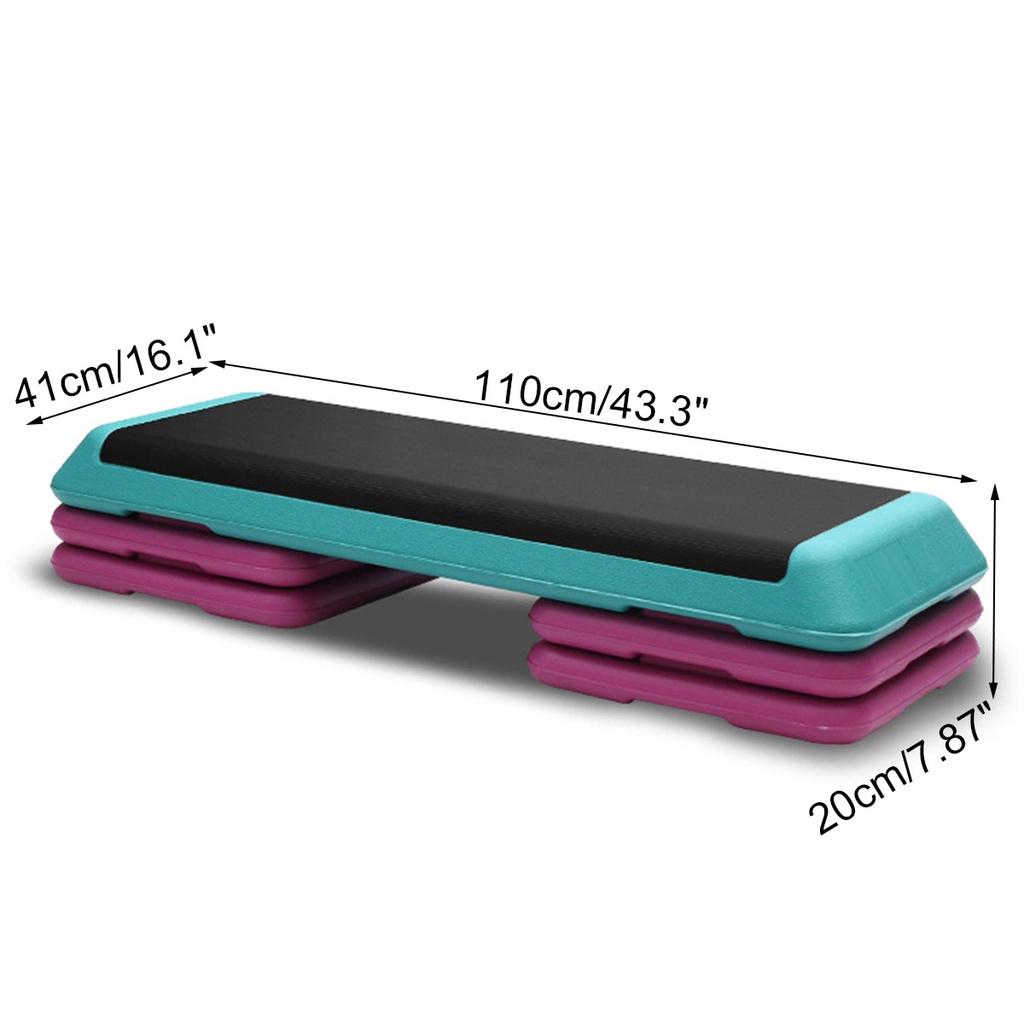 300KG 110cm Fitness Aerobic Step Adjustable Non-slip Cardio Yoga Pedal Stepper Gym Exercise Fitness Aerobic Step