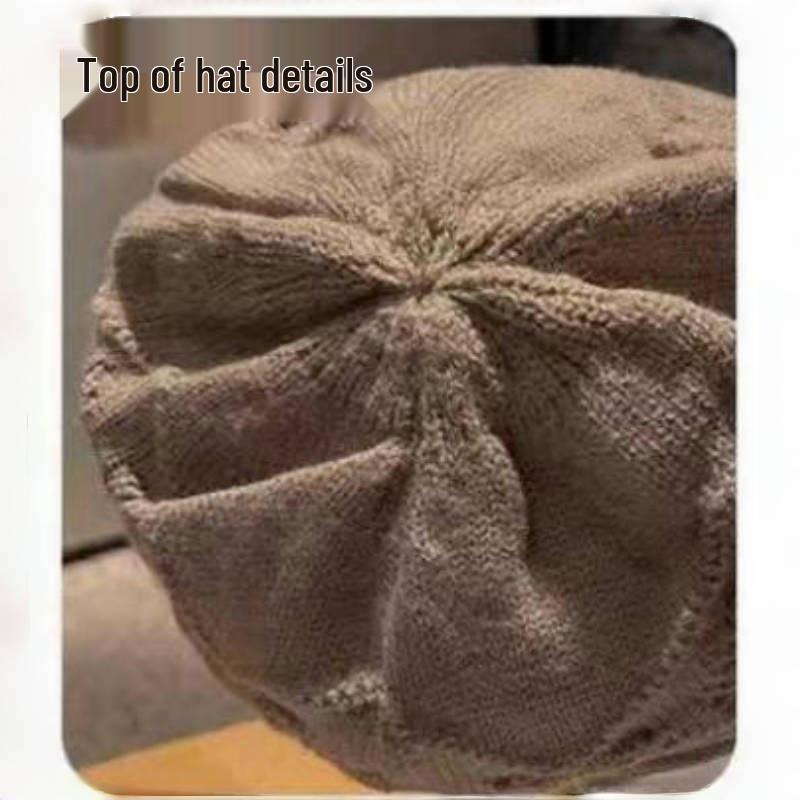 Vielseitige Damen-Rollmütze: Warme, verdickte Strickmütze für Herbst & Winter