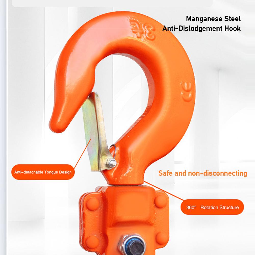 Manual Lever Chain Hoist Lever Chain Hoist Chain Block 0.75 Ton/1.5 Ton/2 Ton with 2 Hooks for Warehouse Automotive Machinery