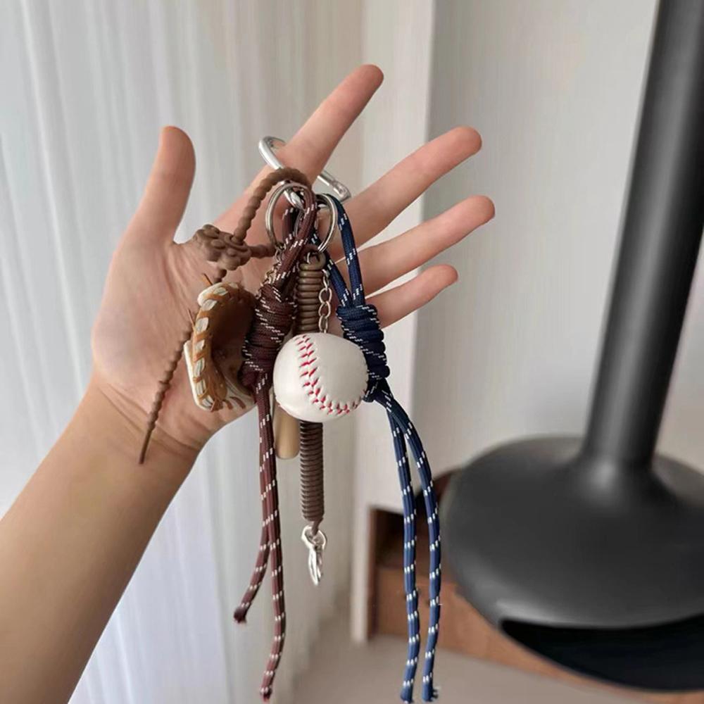 Miu style handbag decoration car keychain Car rearview mirror pendant Handcrafted DIY hanging rope decoration as a souvenir