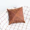 Leather Sofa Pillow, Leather Cushion Cover, Leather Pillow Cover, Custom Cushion Cover, Leather Pillow Case, Square Cushion Cover