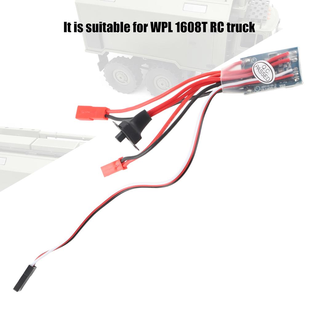Bidirectional Brushed ESC Electronic Speed Controller for WPL 1608T RC Truck