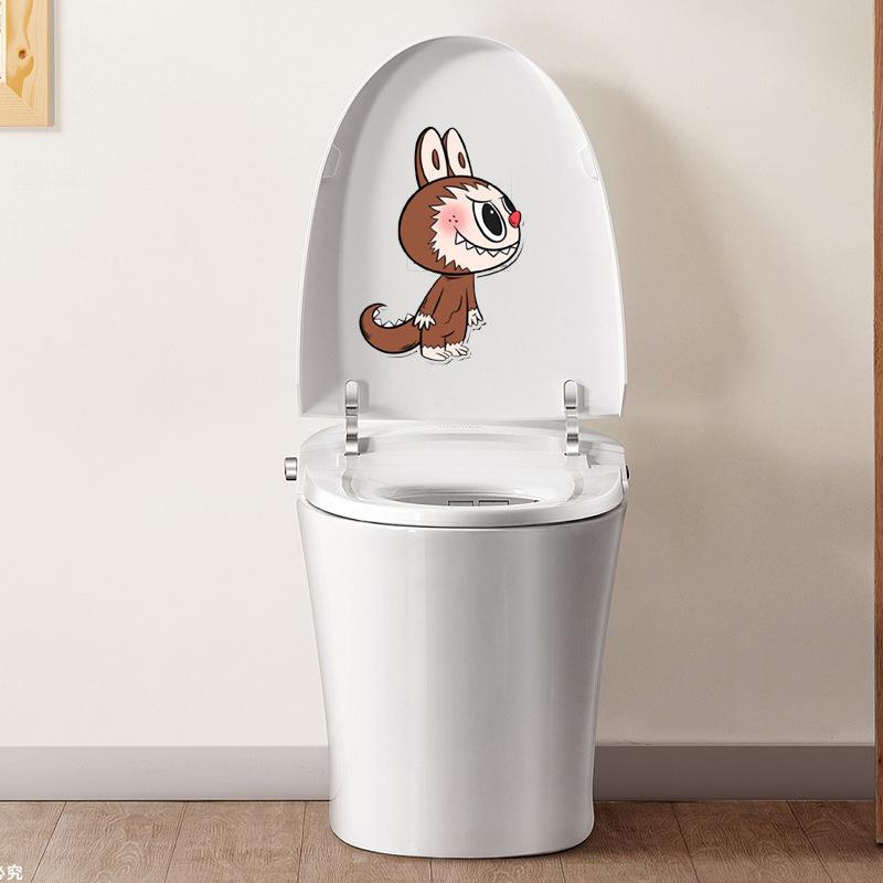 Deodorizační a vonná plstěná samolepka na toaletu, kreslená látková samolepicí plstěná samolepka pohlcující pachy