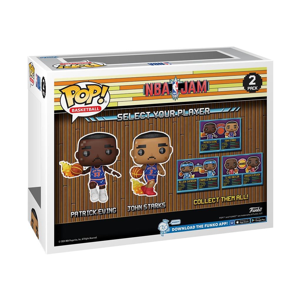 NBA JAM W2 Patrick Ewing John Starks 2 Pack Basketball Funko Funko (30th Anniversary)