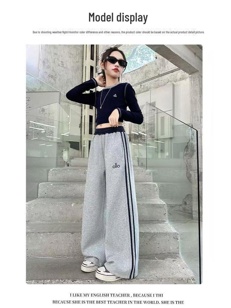 Mädchen Frühling-Herbst Gerade Hosen – Jugend Weite Leggings Freizeit Hosen