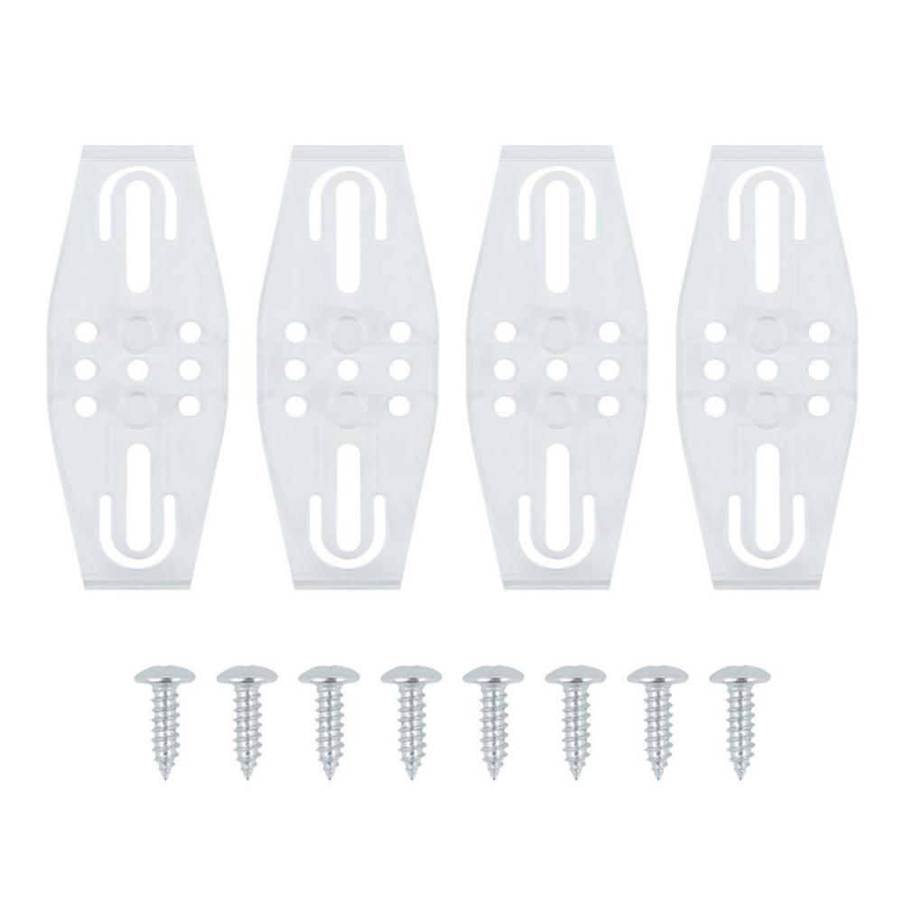 

4Pcs License Plate Transparent Fasteners Frameless License Plate Mount Buckle