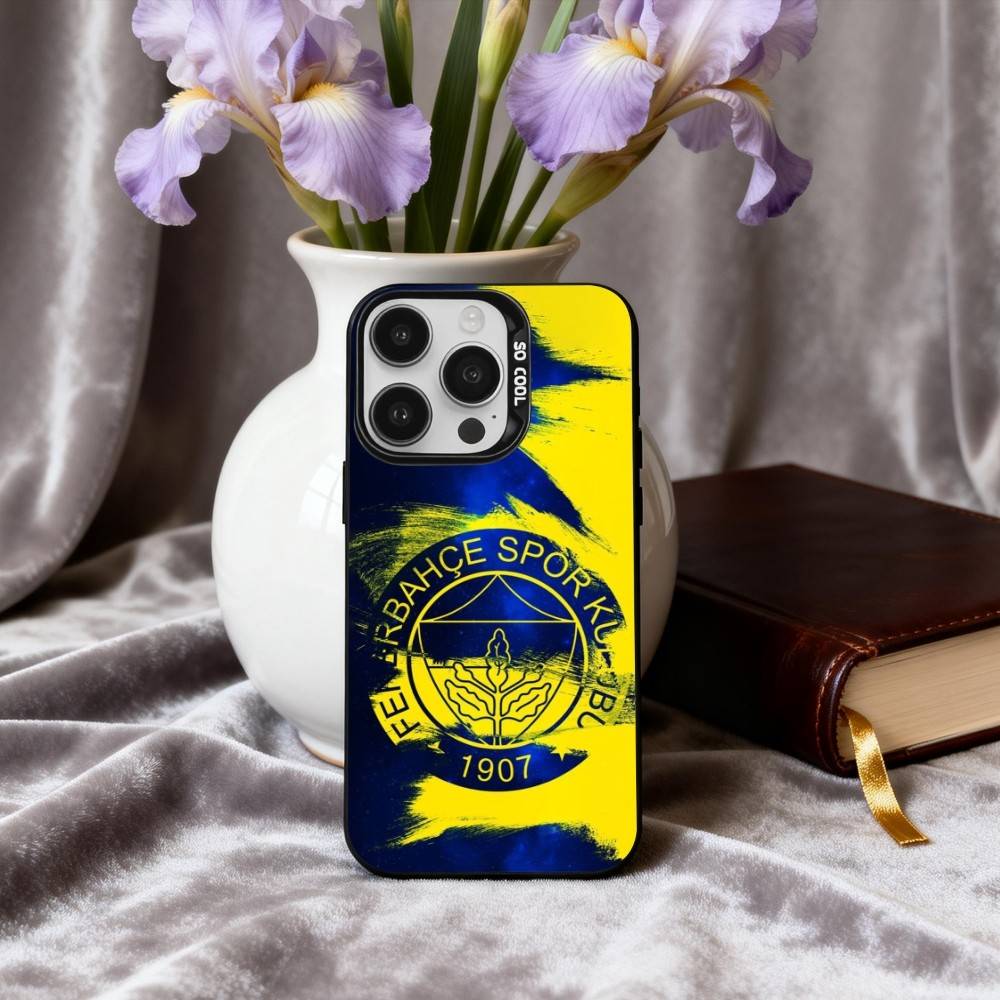 1 Stück T-Truthahn-Y F-Fenerbahce-E Handyhülle Für iPhone17,16,15,14,13,12,11 Plus,Pro Max Schwarz Candy Silber Handyhülle