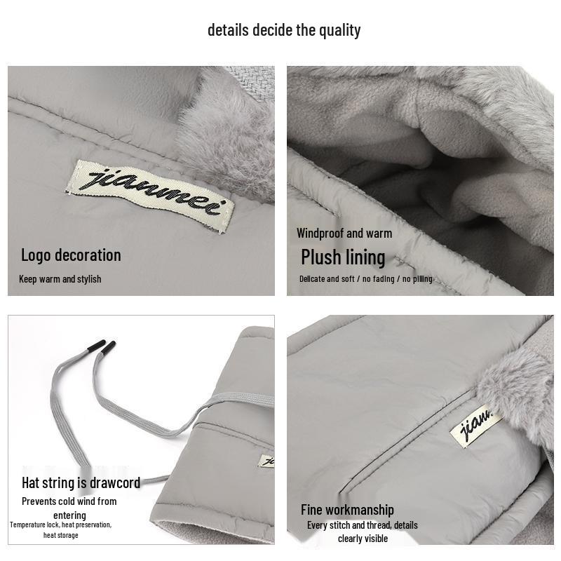 Unisex Fleece-Lined Windproof Balaclava Scarf for Cold Weather
