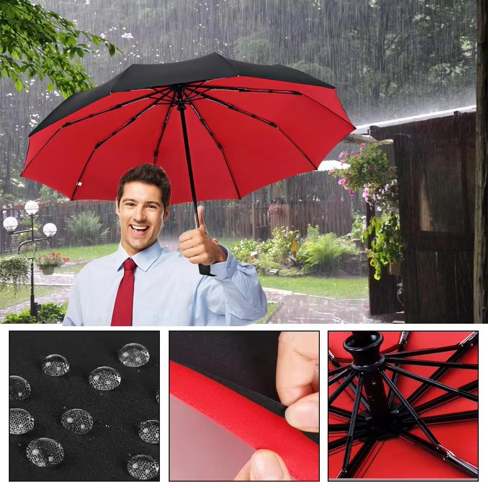Ten Bone Enlarged Umbrella, Large Folding Sturdy Umbrella, Women's Dual-purpose Sun Protection and Sunshade Umbrella, Sun Umbrel