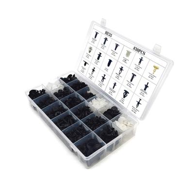 830PCS Mixed Auto Fastener Universal Car Boxed Packing Clip Fender Fixed Clamp T