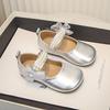 Chaussures Mary Jane en cuir pour filles: Chaussures de princesse à nœud, semelle souple, perles - Printemps/Automne 2026