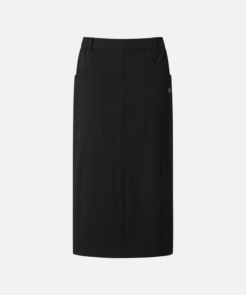 DESCENTE Women'S Woven Long Skirt Black Sr322Psk72