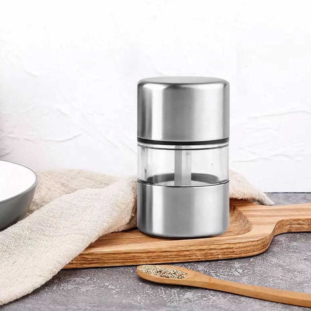 Portable Salt Pepper Grinder Stainless Steel Portable Mini Mill Grinder For Herb Pepper Spice Rose Salt Kitchen Tool