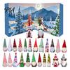 Plush Dwarf Box 2026 Christmas Gnome Advent Calendar, 24 Day Countdown Set with Faceless Soft Figurines Dolls, Xmas Ornaments for Tree Hanging